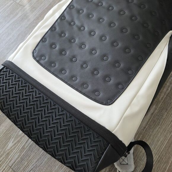 Nike Air Jordan Retro 13 XIII Backpack Bag Playoffs Black White Red Leather New - Picture 3 of 13